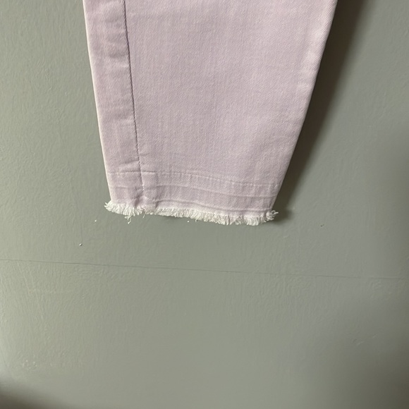 Rare, Like New! For All Mankind- Baby Pink Skinny Jeans with Distress hem - Picture 2 of 10